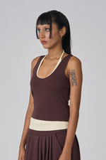 Duo Tank - Butter/Chestnut