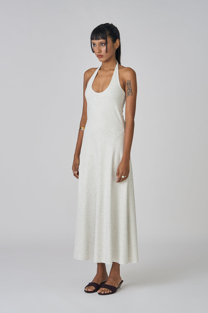 Maxi Layered Dress - Blue/Grey