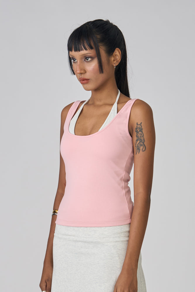Duo Tank - Pink/Grey