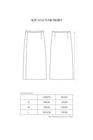 Aqua Lunar Skirt
