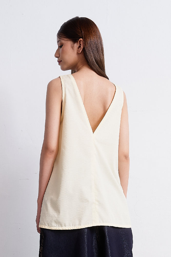 Shirting Tank Top - Butter