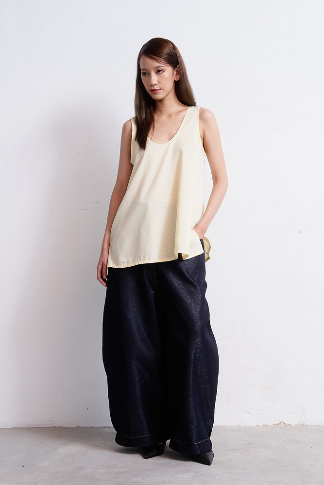 Shirting Tank Top - Butter