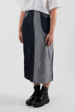 5 Pocket Midi Denim Skirt