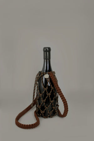 Paracord Bottle Bag (Brown)
